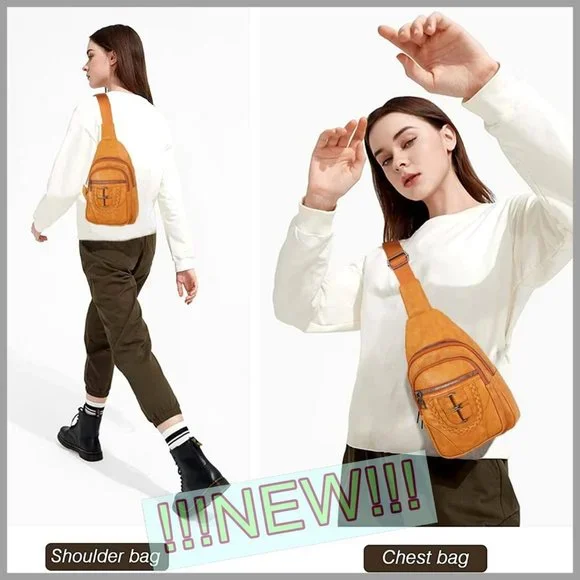 New~~~ Sling Backpack Chest Crossbody Shoulder Bag Travel Daypack for Men - Picture 2 of 6